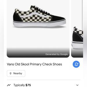 Vans Old Skool checkerboard shoes